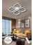 Jasmin White Chrome Kumandalı 3 Renk Modern Plafonyer LED Avize 3