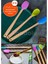 Silikon Uçlu Isıya Dayanıklı Bambu Spatula 3'lü Set 1