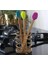 Silikon Uçlu Isıya Dayanıklı Bambu Spatula 3'lü Set 2