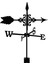 Süslemeli Zarif Metal Hava Perdesi Süsleme Metal Weathervan (Yurt Dışından) 1