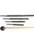 4pcs Doğru Frekans 128Hz 256Hz 512Hz 1024Hz Müzik Ayarlama Çatal Set Müzik Düz Çatal Ölçüm Ölçümü Hammer ile (Yurt Dışından) 4
