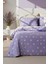 Mor Papatya Çift Kişilik Nevresim Takımı Pamuklu 6