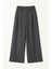 4759 Kadın Çapraz Bel Dökümlü Bol Paça Palazzo Pantolon Antrasit 1