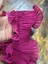Pembe Fırfırlı Lastikli Şerit Dikiş Giyim Aksesuarı 100X8 cm 4