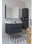 Madrid 65 cm Antrasit MDF Banyo Dolabı Seti ve Boy Dolabı 6