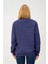 Bisiklet Yaka Nakışlı Lacivert Kadın Sweatshirt DT10063-1 Lacivert 9