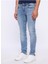 Normal Bel Skinny Fit Açık Indigo Erkek Denim Pantolon DT10352_ETHAN Skinny Fit Normal Bel 7
