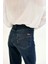 KARLA Straight Fit Dikiş Detaylı Koyu İndigo Kadın Jean Pantolon 9