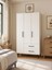 Nuna Gardırop 3 Kapaklı 2 Çekmeceli – 180X90 cm Genç ve Yatak Odası Dolabı 3