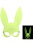 Karanlıkta Parlayan Fosforlu Tavşan Maskesi – Glow Bunny Masquerade Maske (32X22 Cm) - Lisinya 1