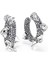 5723287 Sublima Hoop Earrings, Spike, White, Rhodium Plated 1