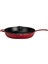 Döküm Yuvarlak Kızartma Tavası Döküm Demir Yekpare Saplı. ÇAP(Ø)34CM-BORDO 1