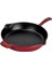 Döküm Yuvarlak Kızartma Tavası Döküm Demir Yekpare Saplı. ÇAP(Ø)34CM-BORDO 2