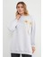 3 Iplik Çiçek Aksesuarlı Oversize Tunik 3