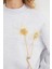 3 Iplik Çiçek Aksesuarlı Oversize Tunik 4
