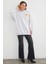 3 Iplik Çiçek Aksesuarlı Oversize Tunik 6