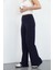Nira Kadın Maxi Boy Ispanyol Paça Viskon Pantolon-Lacivert 1