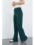Nira Kadın Maxi Boy Ispanyol Paça Viskon Pantolon-Zümrüt Yeşil 1