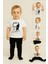 Atatürk Baskılı Unisex Bebek Tişört | %100 Pamuk | Bisiklet Yaka | Beyaz 3