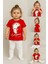 Atatürk Baskılı Unisex Bebek Tişört | %100 Pamuk | Bisiklet Yaka | Kırmızı 3
