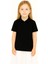 Çocuk Polo Yaka Tişört | Siyah | %100 Pamuk | Unisex | Okul & Günlük Kullanım 1