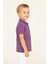 Çocuk Polo Yaka Tişört | Lila | %100 Pamuk | Unisex | Okul & Günlük Kullanım 4