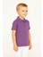Çocuk Polo Yaka Tişört | Lila | %100 Pamuk | Unisex | Okul & Günlük Kullanım 5