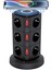 Yeni Akım Korumalı 2.4A Kule Priz Kablosuz Şarj Istasyonu 12X Soketli 2×type-c1x USB çıkışı Wireless Kablolu Priz 1