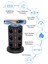 Yeni Akım Korumalı 2.4A Kule Priz Kablosuz Şarj Istasyonu 12X Soketli 2×type-c1x USB çıkışı Wireless Kablolu Priz 2