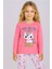 Kız Çocuk Baskılı Uzun Kollu %100 Pamuklu Pijama Takımı 1