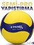 Semi-Pro Voleybol Topu Lamineli Beton Zemin Softtouch Iç-Dış Mekana Uygun 8 Panel Sarı-Mavi GSV101 1