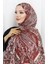 Etnik Desen Janjan Şal 70305-05 Bordo Bej 1
