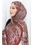 Etnik Desen Janjan Şal 70305-05 Bordo Bej 3