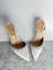 Saten Taşlı 6 cm Topuklu Ayakkabı 0560 4