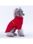 Kırmızı Wow Nakışlı Esnek Kedi Köpek Sweat- Kedi Köpek Kıyafeti 4