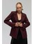 Lecco Dar Kesim Bordo Blazer 7