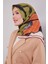 Menekşe Soyut Desen Soft Eşarp 1