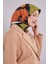 Menekşe Soyut Desen Soft Eşarp 2
