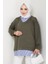 Gömlek Yaka Oysho Tunik 1612 - Haki 4