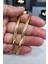 Gümüş Kaplama 316 L Paslanmaz Çelik Ezme Gurmet Sık Örme Italyan Model Zincir Kolye 5 mm Gold 4