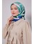 Lacivert Soyut Desen Soft Eşarp 2
