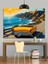 Sarı Araba Deniz Kenarı Dekoratif Kanvas - Mdf Ahşap Tablo 5