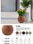 Dekoratif Saksı - Florıa 240 - 22L - Bej 4