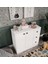%100 Mdf 2 Kapaklı 3 Çekmeceli Çok Amaçlı Dolap -Mutfak-Kahve-Banyo-Çocuk-Oyuncak Dolabı,beyaz-Meşe 2