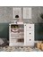 %100 Mdf 2 Kapaklı 3 Çekmeceli Çok Amaçlı Dolap -Mutfak-Kahve-Banyo-Çocuk-Oyuncak Dolabı,beyaz-Meşe 3