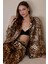 3965 Leopar Saten Pijama Takımı 1