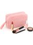 Chic Clutch Seyahat Makyaj Organizeri Kozmetik Çantası Tüy Peluş - 250 Açık Pembe 1