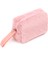 Chic Clutch Seyahat Makyaj Organizeri Kozmetik Çantası Tüy Peluş - 250 Açık Pembe 2