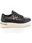 Siyah Leopar Kadın Sneaker K01179300822 1