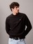 Calvın Kleın Erkek Marka Logolu Organik Pamuklu Bisiklet Yakalı Günlük Kullanıma Uygun Siyah Sweatshirt LV04RC277G Ub1 4